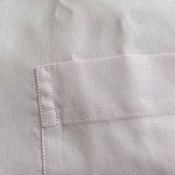 (403)NWOT Mens long sleeve dress shirt by Jos A Bank. Size 16-35. Light Pink - Picture 3 of 8